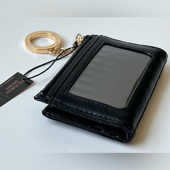 Victoria’s Secret Black Chevron Quilted Foldover Card Case ~ NWT & Bag - Picture 16 of 16
